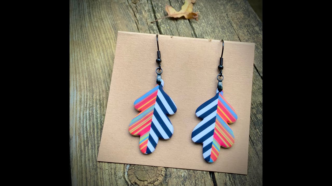 POLYMER CLAY STRINGS AND STRIPES SLAB VENEERS