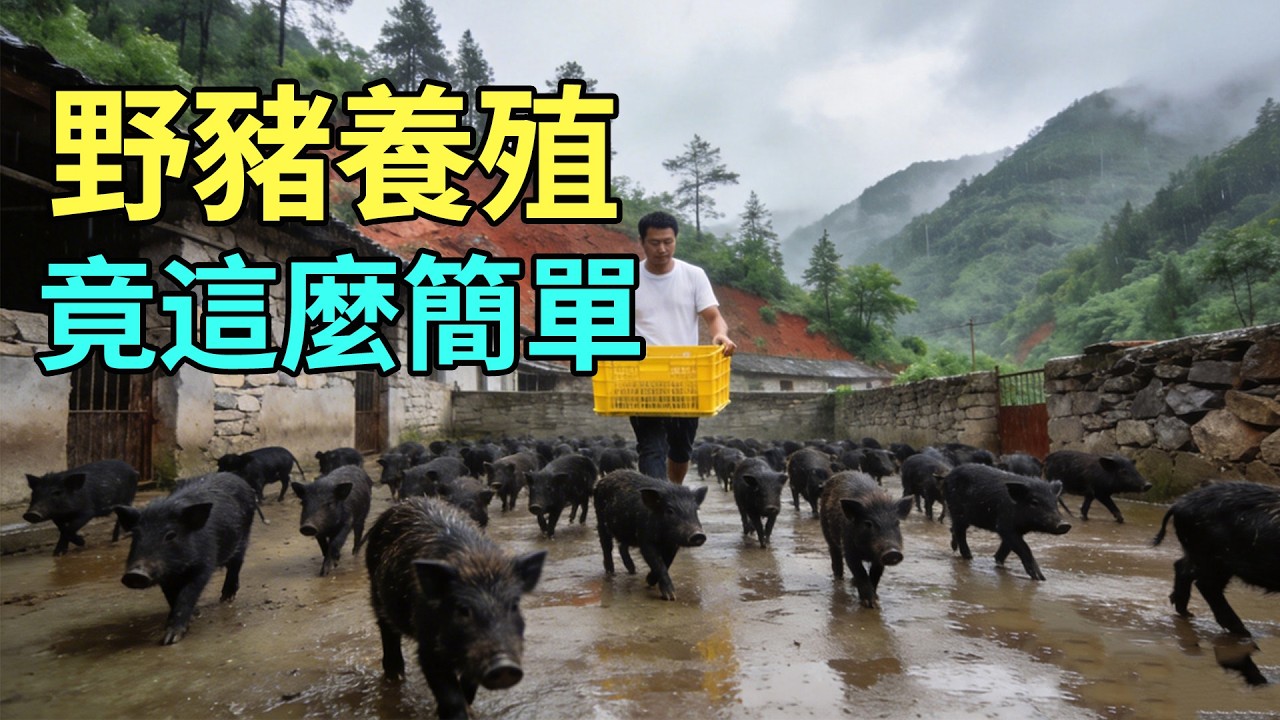 性與科技的博弈！特種野豬背後隱藏了多少秘密？這套養殖技術太絕了#特種養殖#野豬秘密#農業科技#硬核科普#美食溯源#養殖技術#產業真相