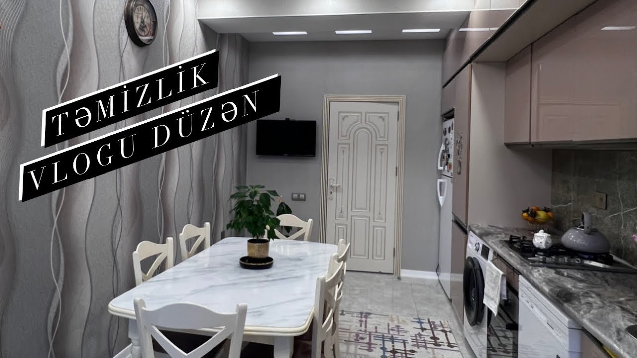 TƏMİZLİK # VLOGU / EV TURU / DÜZƏN / İŞ BİTMİR 😫XANIMLAR