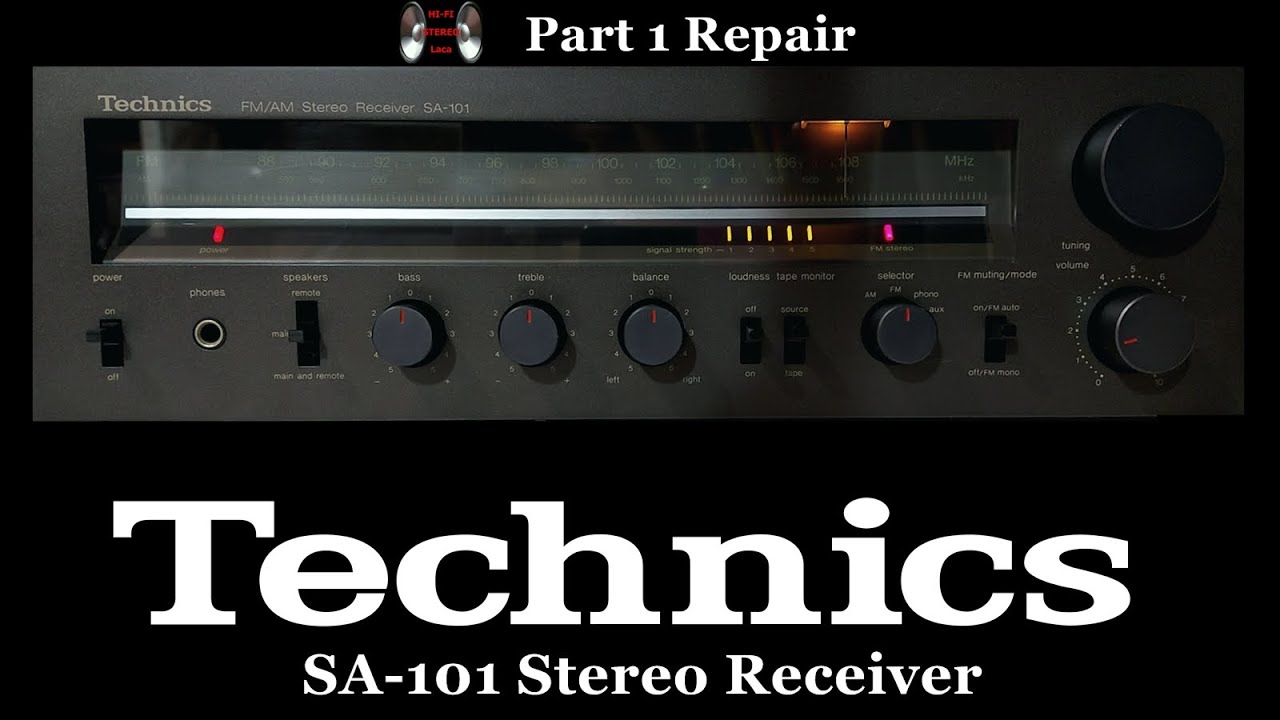 Technics SA-101 FM/AM Stereo Receiver (1980) Part 1 Repair