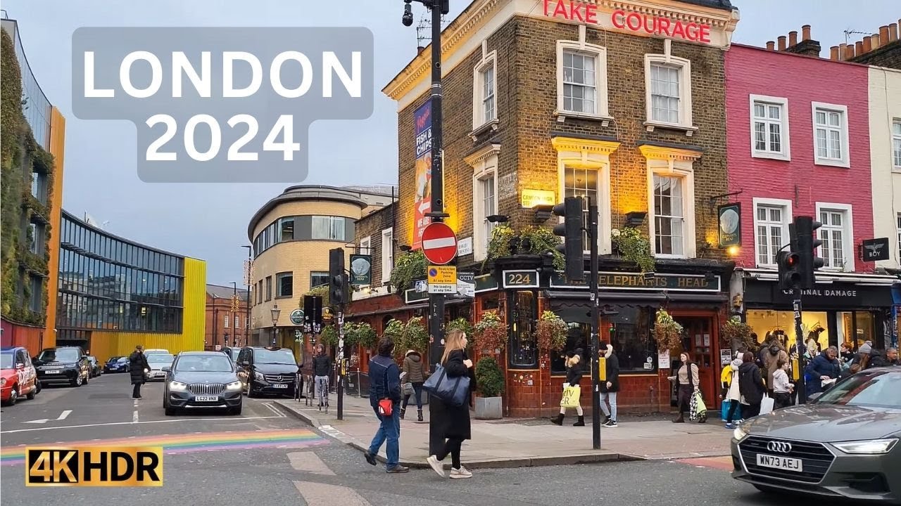 London Walk 2024 | From Belsize Park to Camden Town [4K HDR]