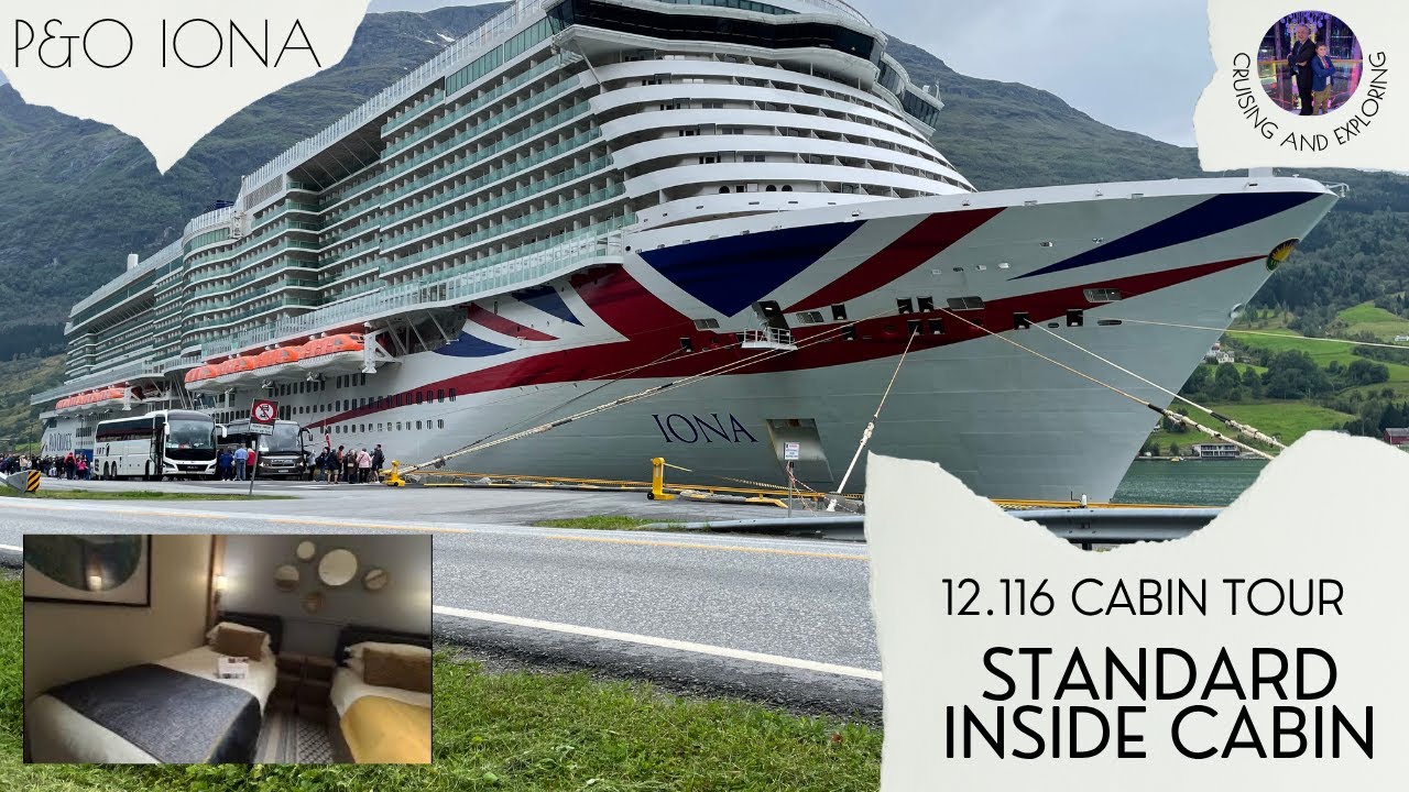P&O IONA | Inside Cabin 12116 | Room Tour and Review | 12.116 #cabintour #pandocruises #iona
