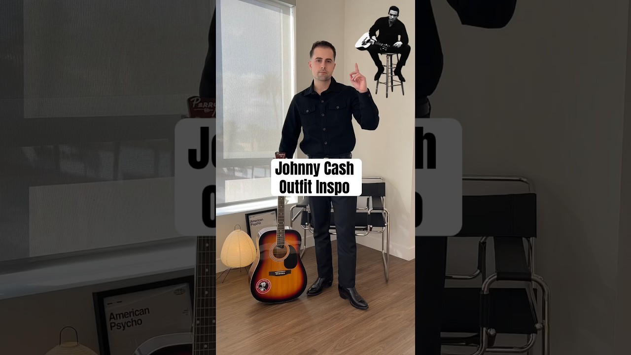 Johnny Cash Outfit Inspiration #johnnycash #mensfashion #black