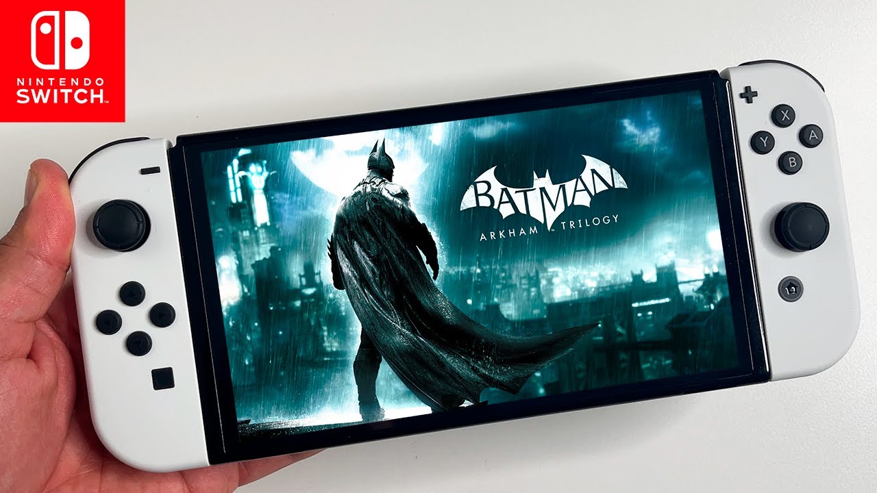 Batman Arkham Trilogy Gameplay on Nintendo Switch OLED