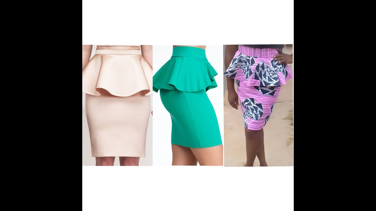 How to cut pencil peplum skirt. Monday morning outfit (The needle woman)