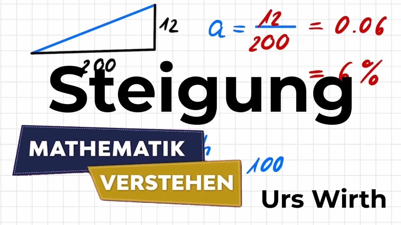 Steigung / Mathe-Video by Urs Wirth