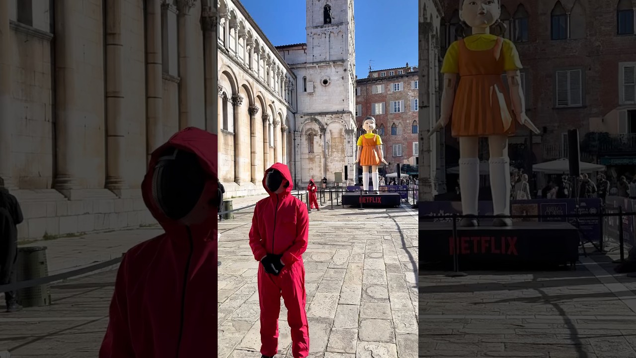 L'UN DUE TRE STELLA di SQUID GAME dal VIVO a LUCCA COMICS and GAMES | Shorts | Netflix Italia