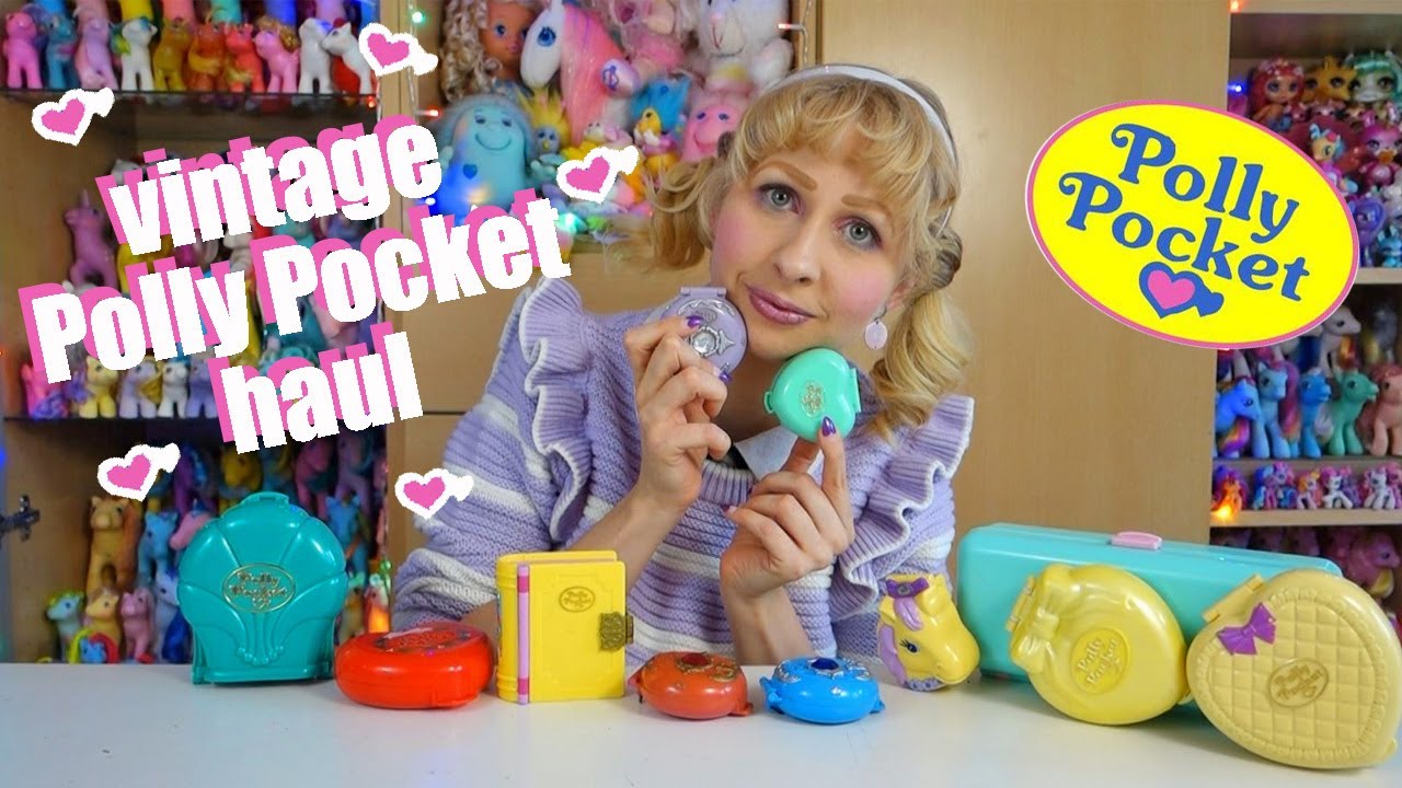 Vintage Polly Pocket unboxing/ haul - 80s 90s girl toys