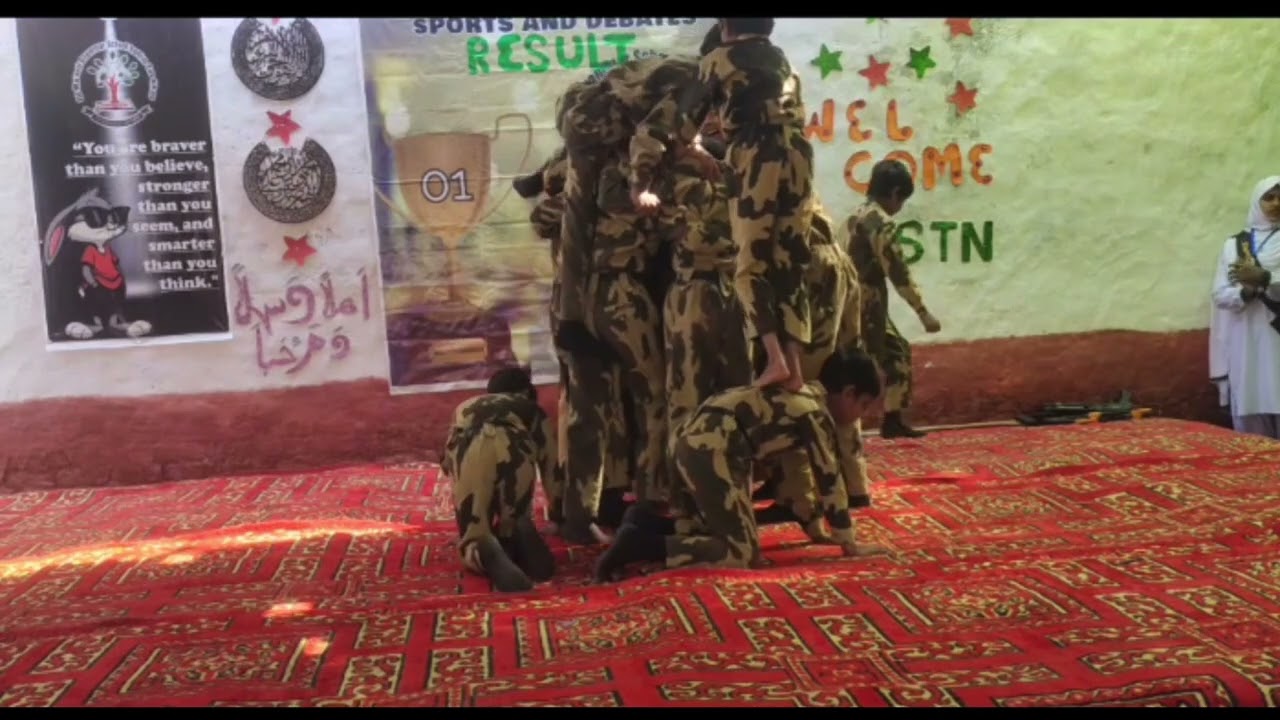 The Tablo represents the exclusive and hard training which meets the perfection. of Pak Army.