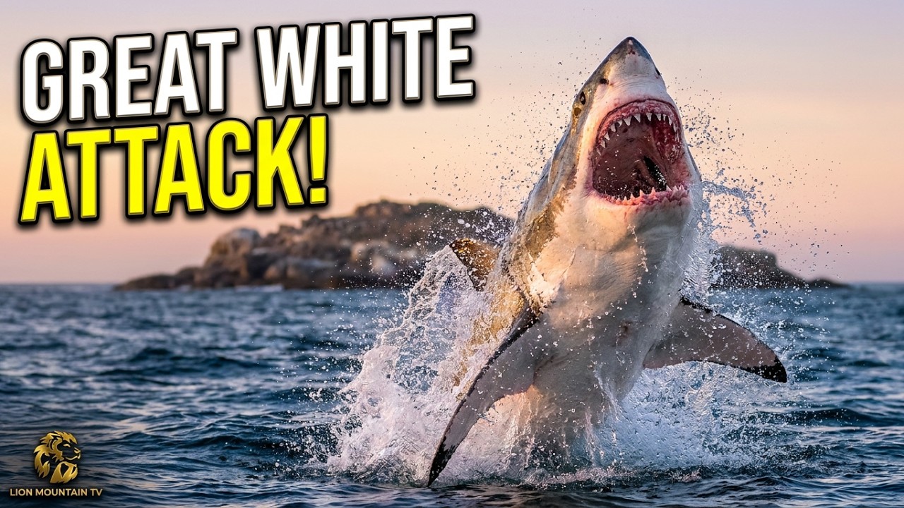 Atak rekina białego w zwolnionym tempie z Peterem Lambertim 🦈
