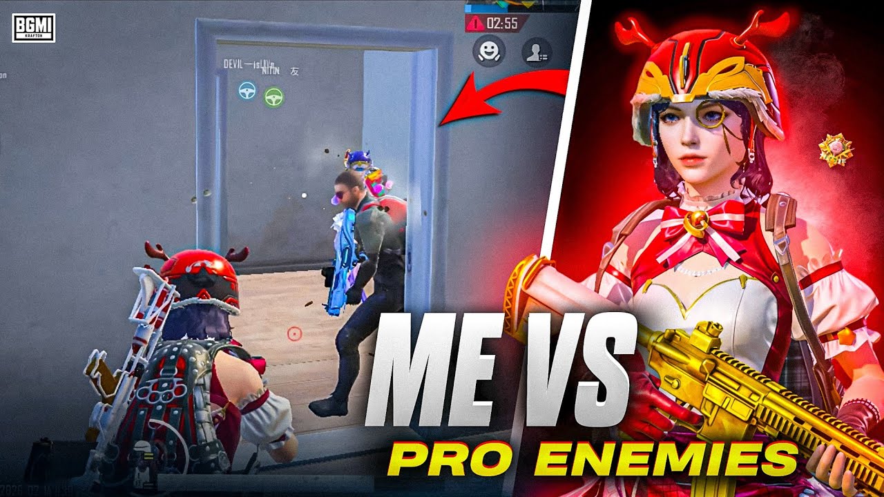 Me vs Pro enemies in BGMI ⚡| BGMI clutches in ONEPLUS 15R 🌌