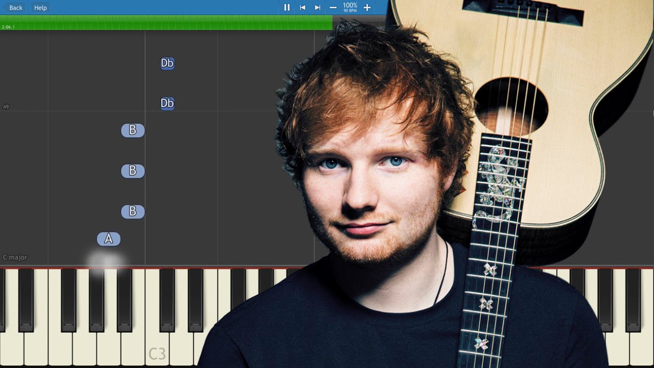 Ed Sheeran - Shape Of You - Piano Tutorial - Instrumental
