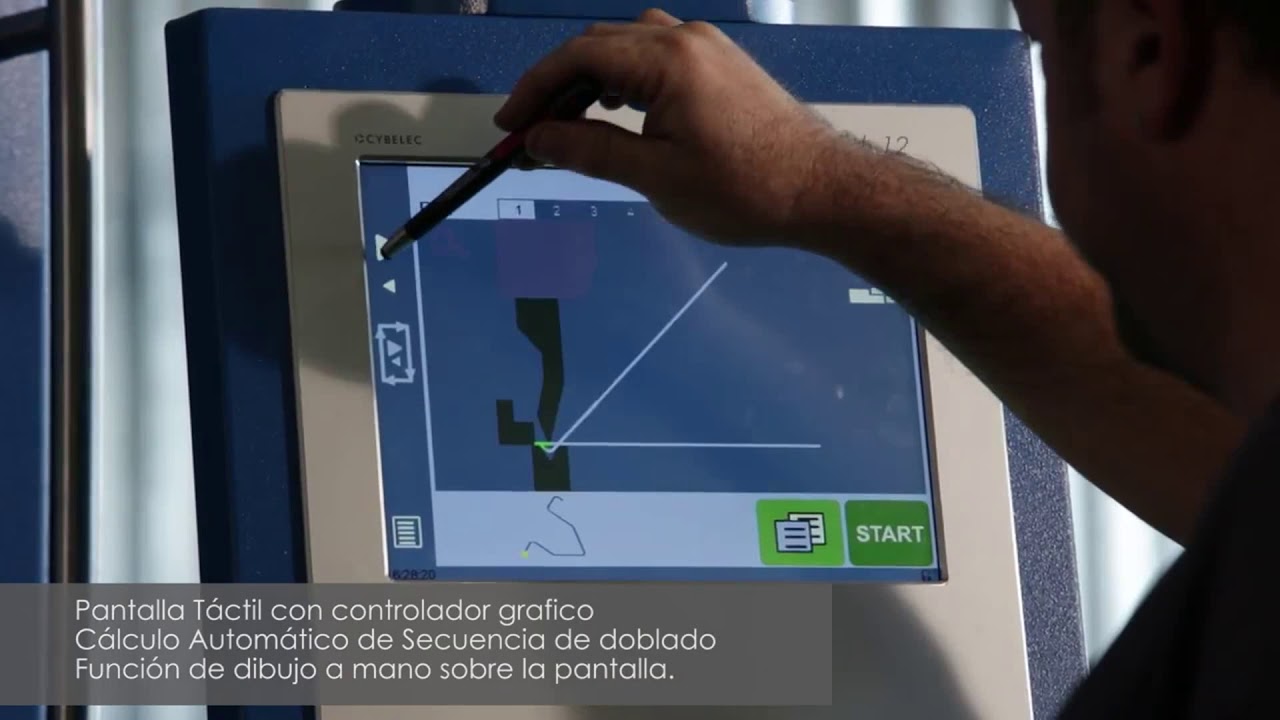 Dobladora de lámina Boschert Gizelis CNC, control numérico de  facilidad de programación