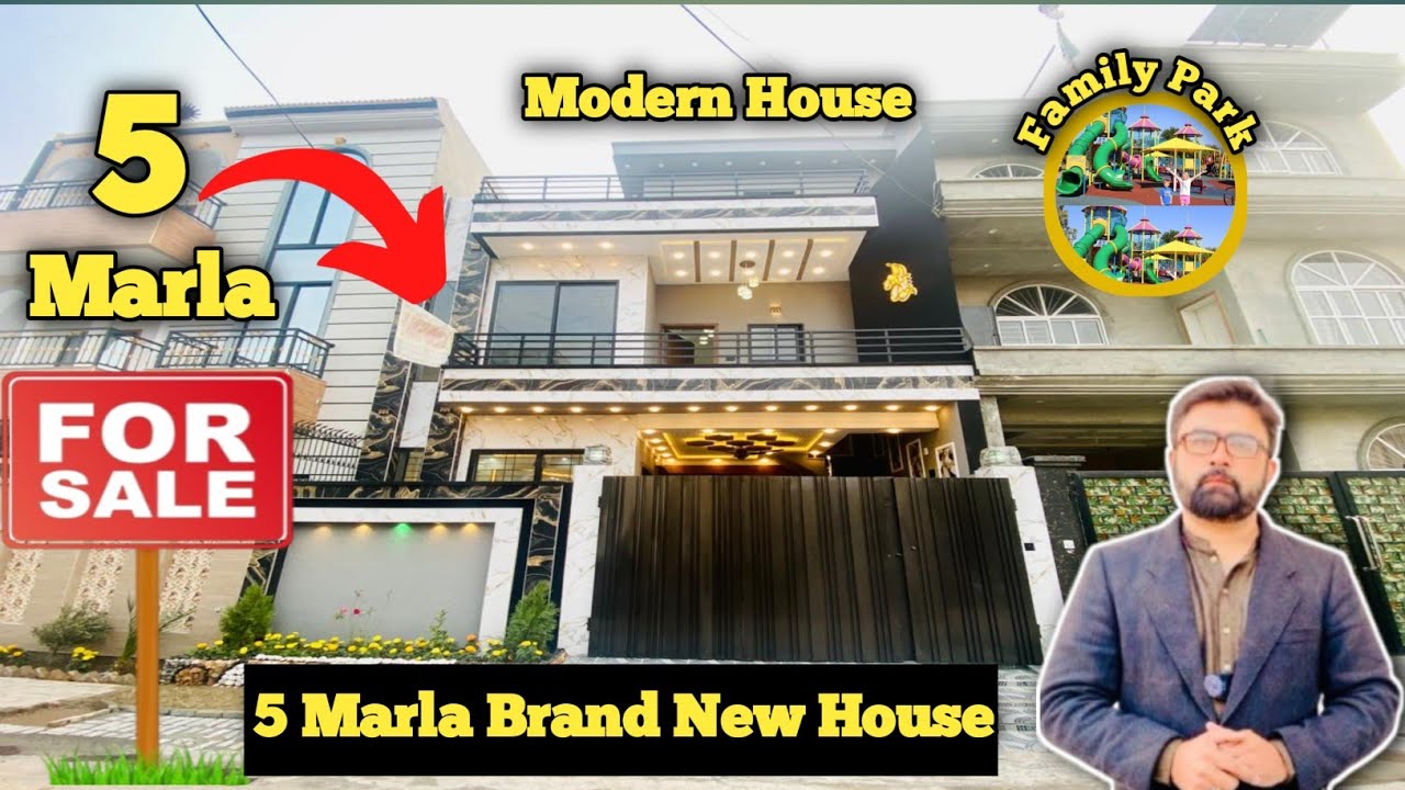 5 Marla Brand new Modern house for sale in Lahore | complete house tour