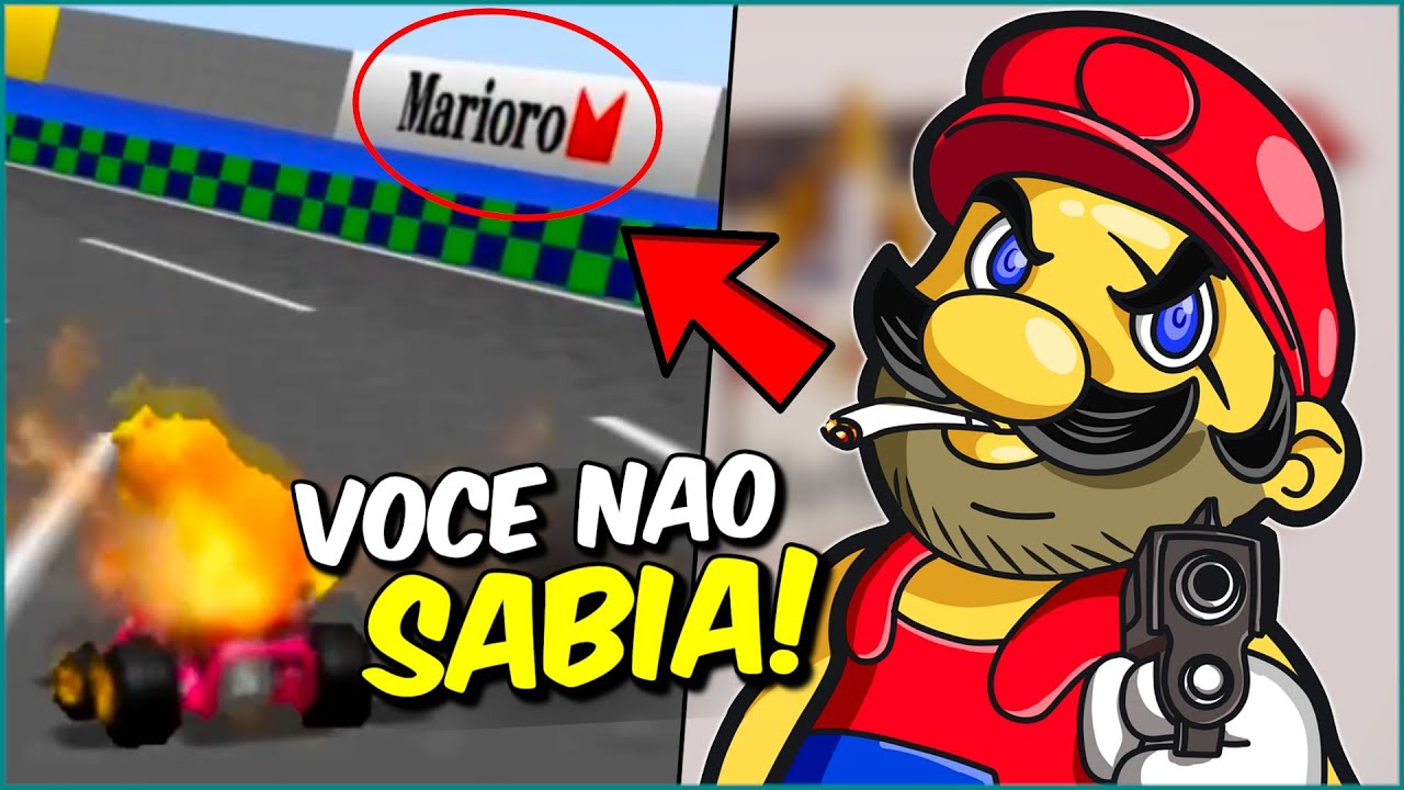 8 SEGREDOS e  EASTER EGGS em jogos MARIO KART