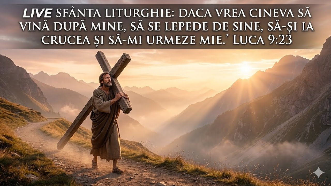 Dacă vrea cineva să vină după Mine, să se lepede de sine, să-și ia crucea şi să-Mi urmeze Mie.” 1/2