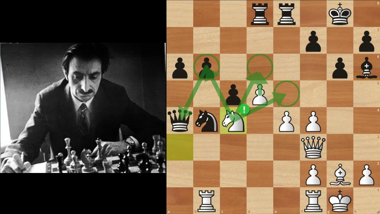 Шахматная партия Нейштадт - Хасин 1956 г. Чемпионат Москвы.