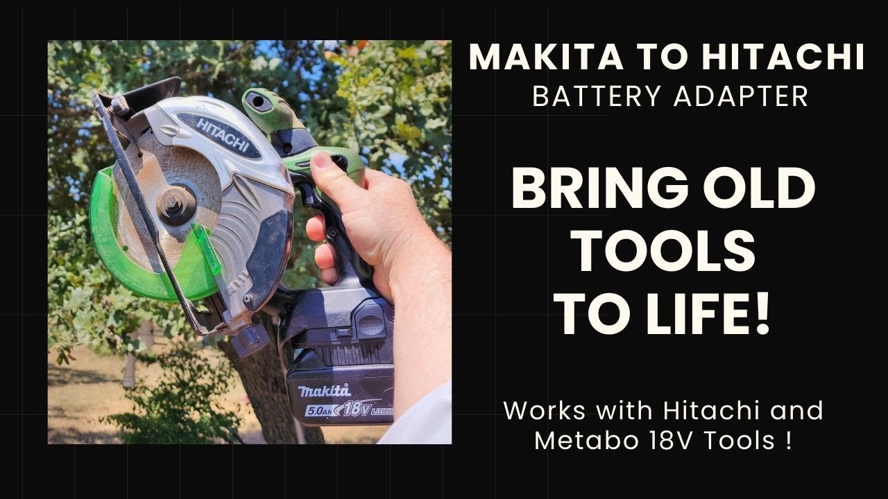 Makita 18V Battery Adapter &ndash; Works with Metabo & Hitachi Tools!