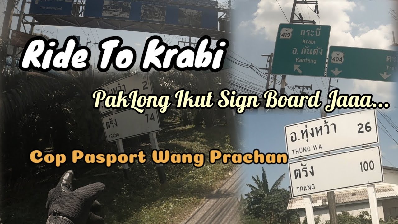 RIDE KRABI IKUT SIGN BOARD JA