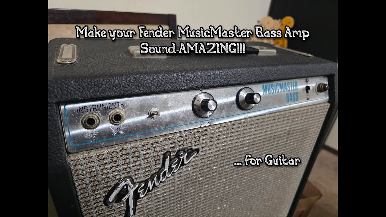 Make your Fender MusicMaster Bass Amp sound AMAZING for Guitar!!!