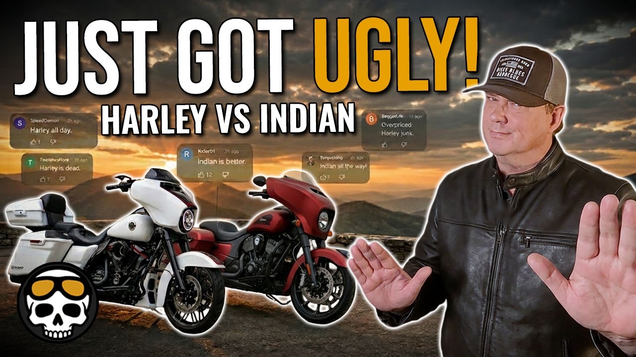 Война между мотоциклами Harley и индейцами приняла неприятный оборот.