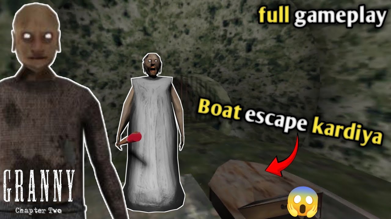 Granny 2 boat escape 💥😱| granny 2 full horror gameplay video 🥵