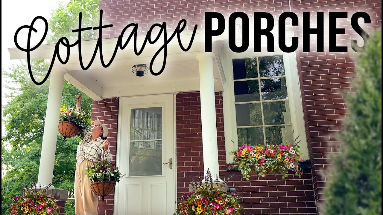 Decorating my Porches for Summer: Inspired by Mackinac Island (Cottage Style) Florals & Decor!