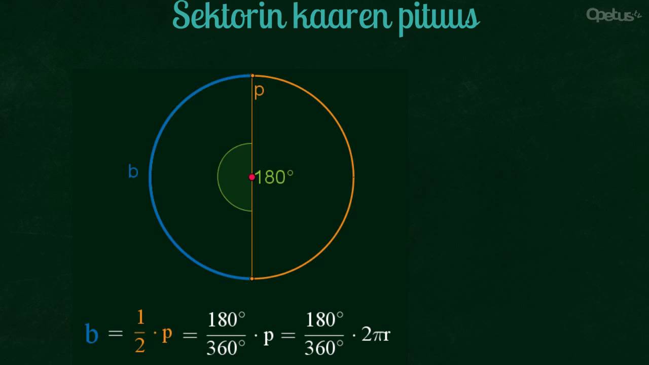MAB2: Sektori ja sektorin kaaren pituus