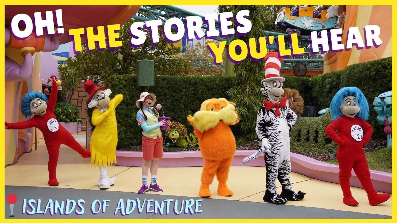 STORY TIME with DR. SEUSS characters  at UNIVERSAL Orlando