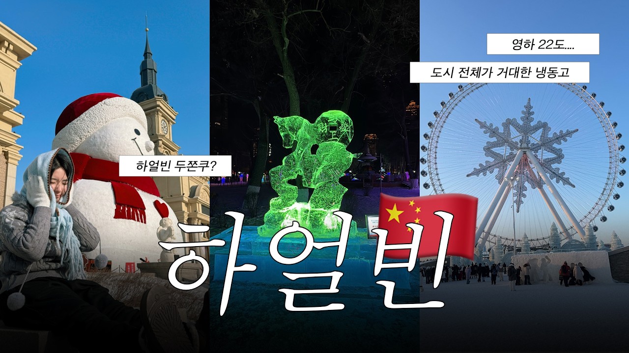 안 춥다는거 취소합니다. | 중국 하얼빈 여행 브이로그 | 교환학생 브이로그