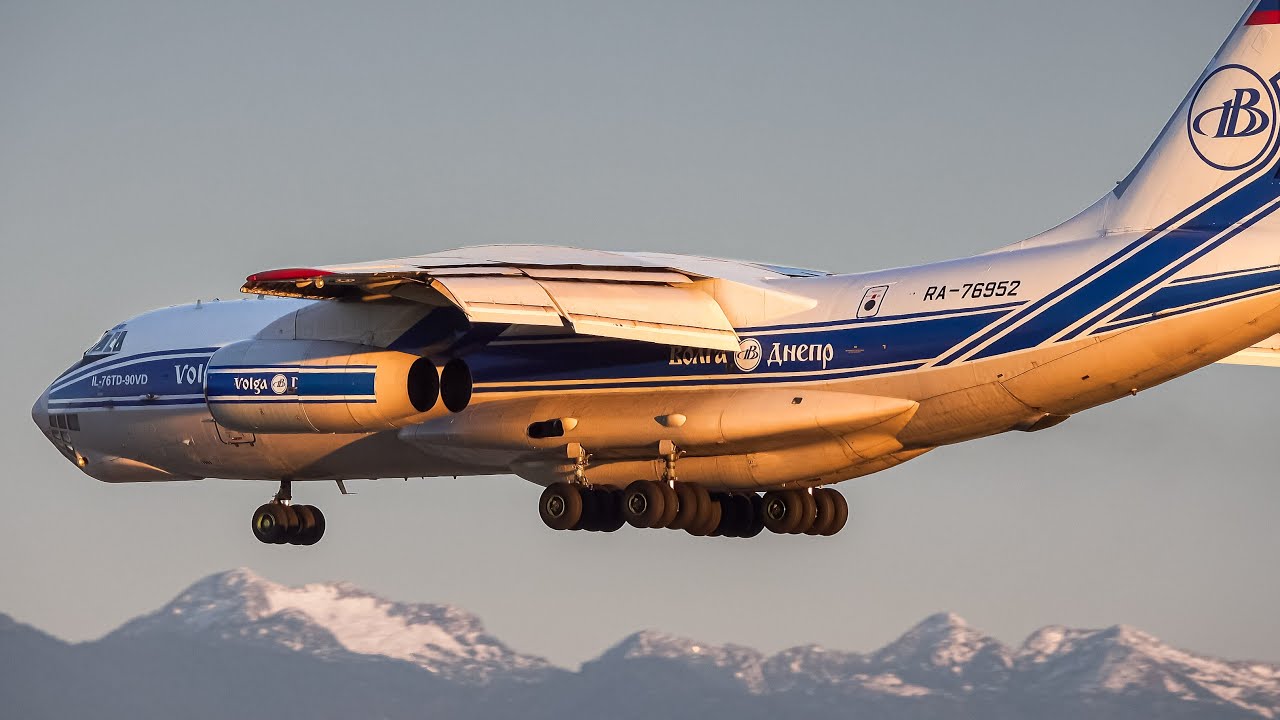 (4K) Volga Dnepr Ilyushin IL-76 & Prime Air 767 at Vancouver YVR