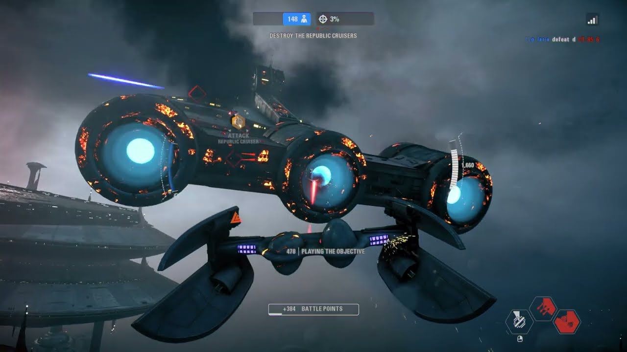 Starfighter Assault Gameplay - Kamino (Separatist) Star Wars Battlefront II
