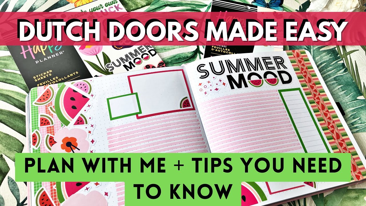 Make Dutch Doors EASY! | Creative Journal Plan With Me + Tips You Need to Know 🖊️📓