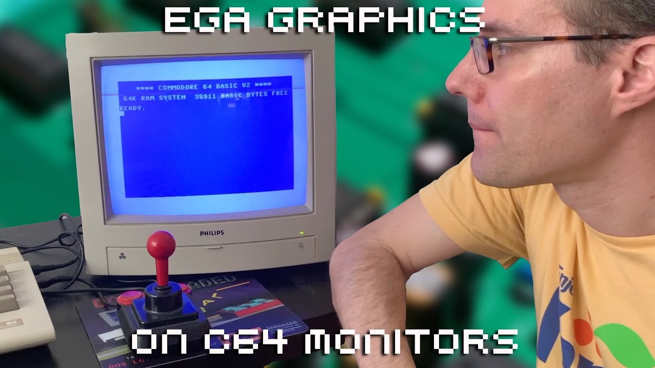 EGA Graphics on C64 Monitors