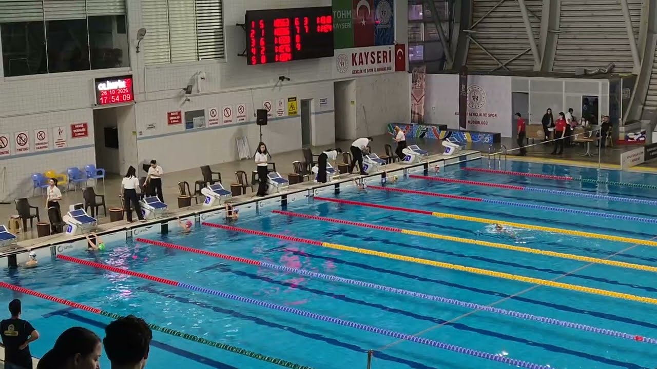 Yüzme 50 metre kurbağa yarışı ## 2. Kulvar