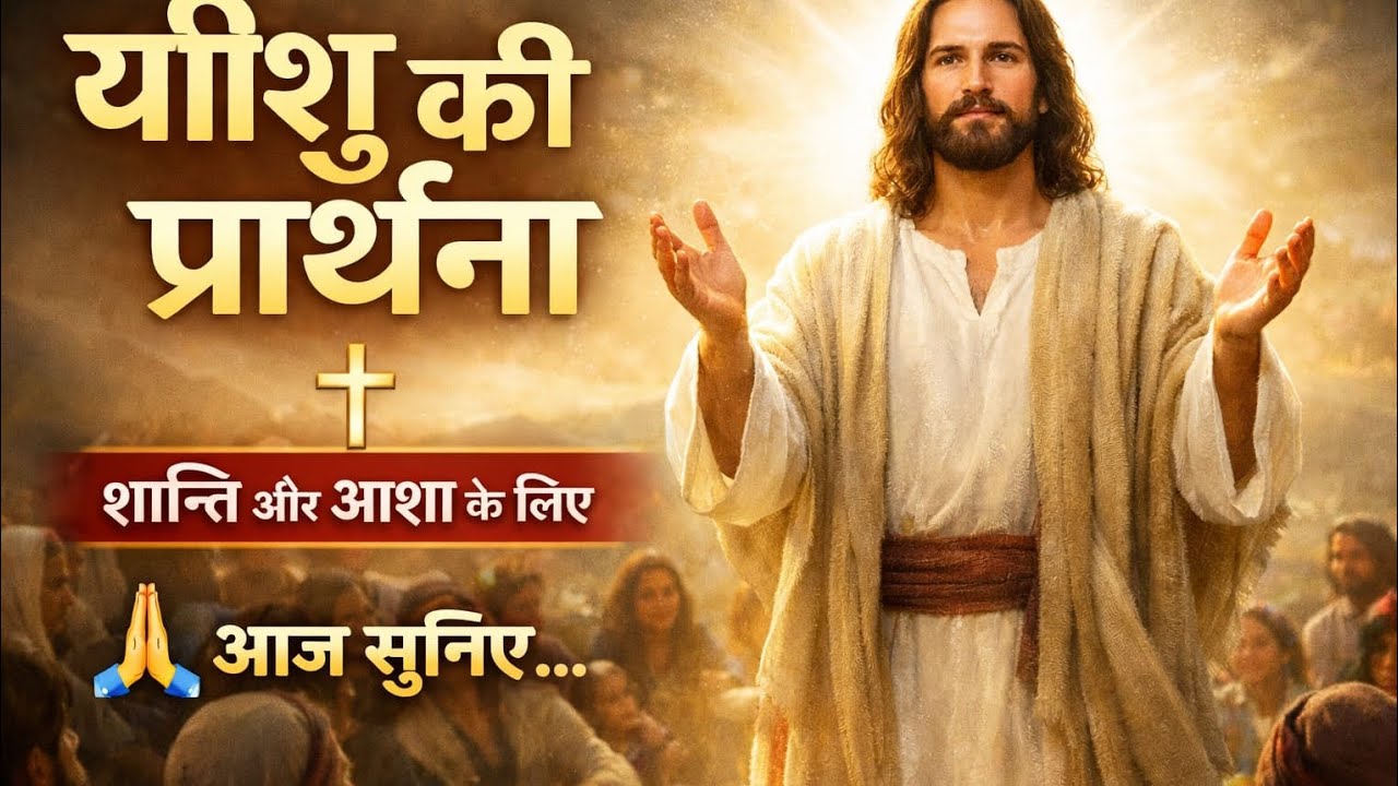🙏 यीशु आपके लिए प्रार्थना कर रहे हैं✝️ यीशु की प्रार्थना🙏 आज सुनिए