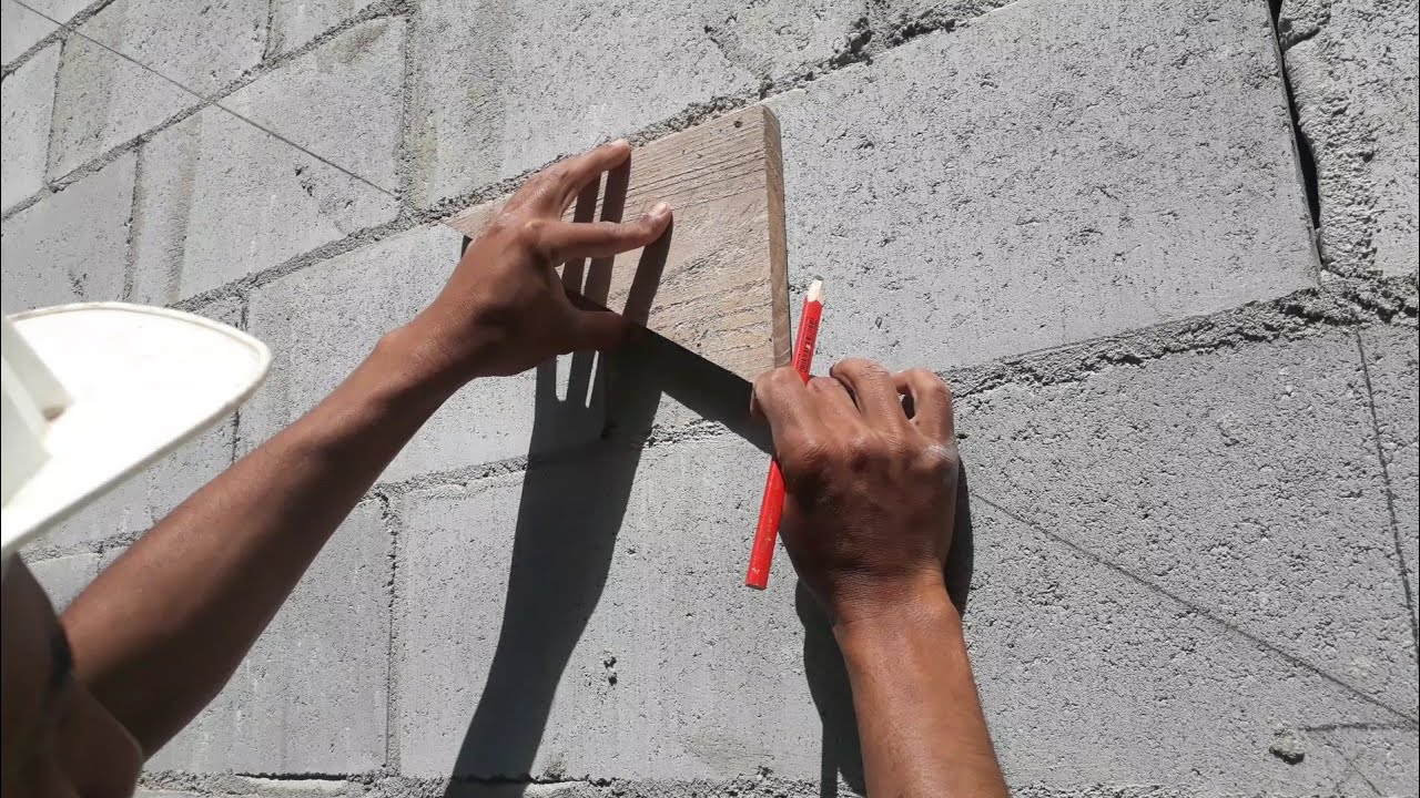 Como marcar  escada  de maneira rápida e fácil sem usar o nível de mão.( Escada parte1)