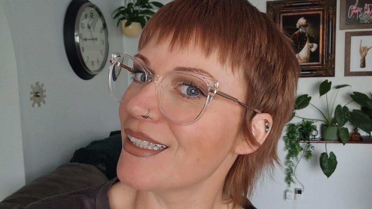 wella colour touch 6/73 and 7/97 half and half.