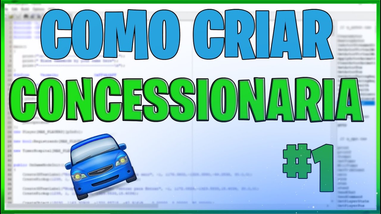 Como criar uma Concessionaria #1