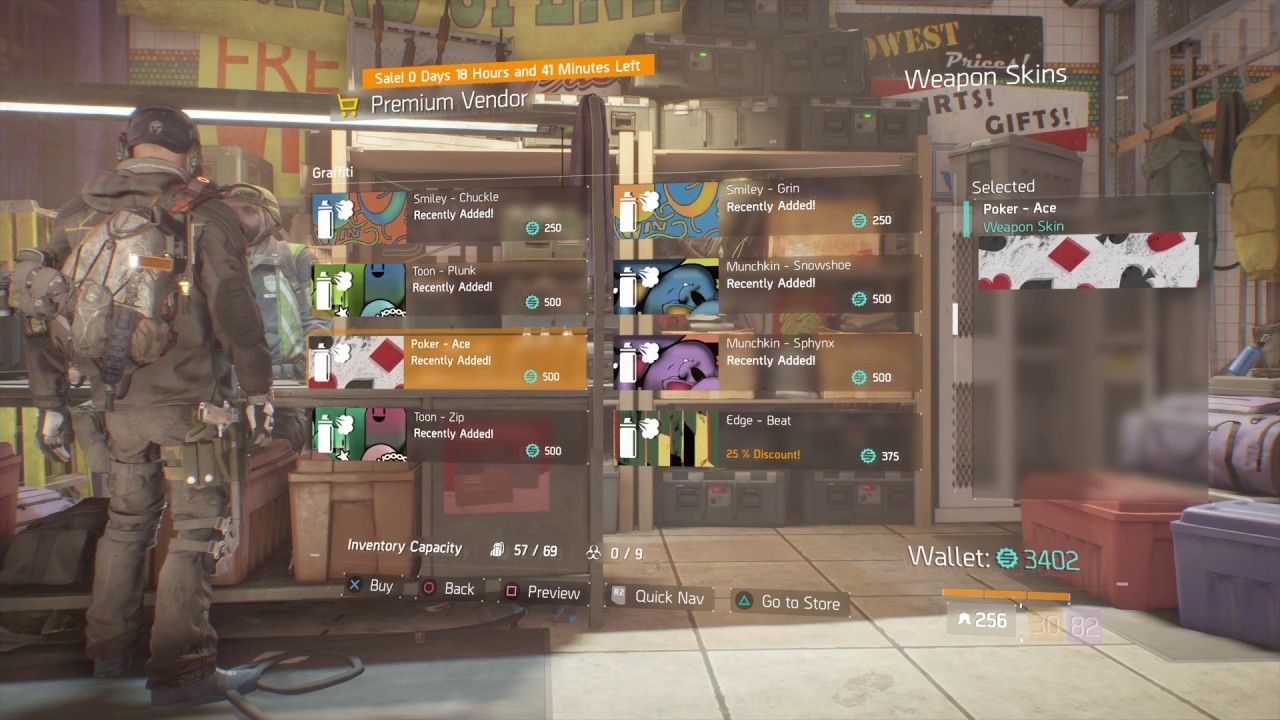 The Division - Premium Vendor Daily Resets