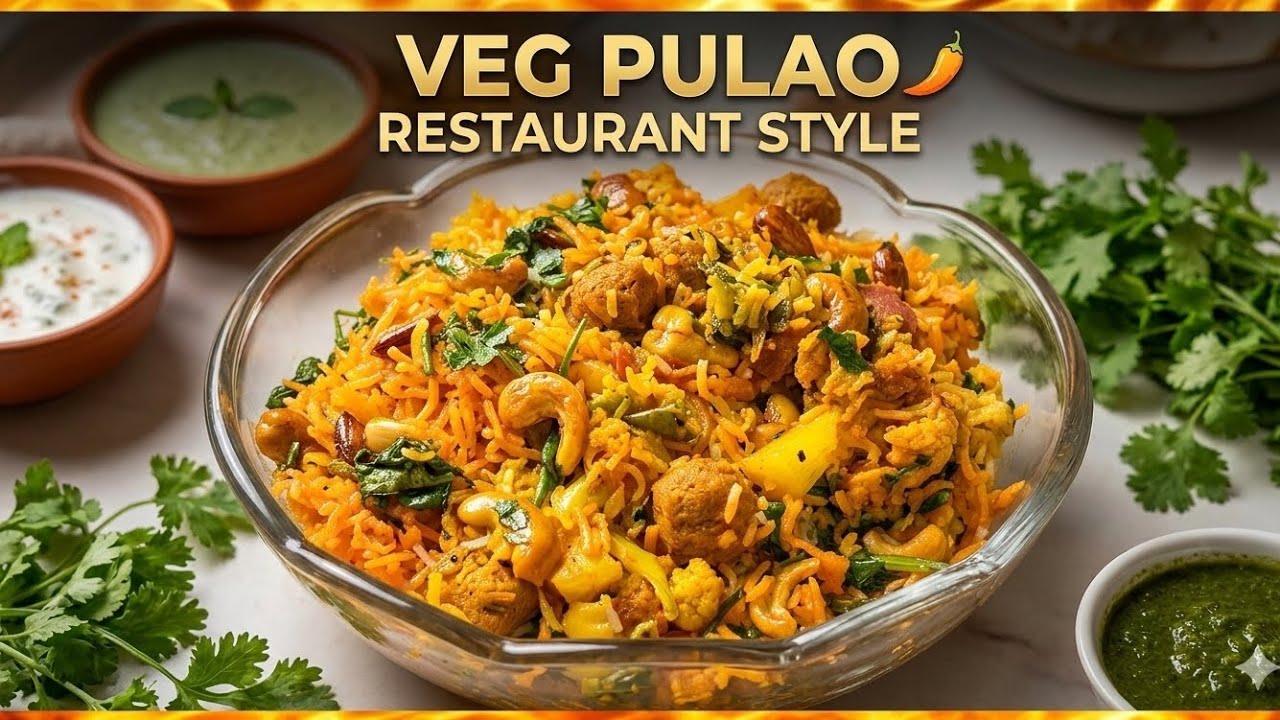 Restaurant Style Veg Pulao | Ghar Par Banaye Bilkul Hotel Jaisa Swad!