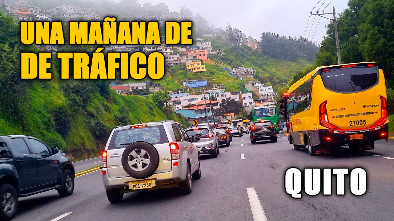 ASÍ ES CONDUCIR MOTOCICLETA EN EL TRÁFICO DE QUITO (Vista en primera persona)