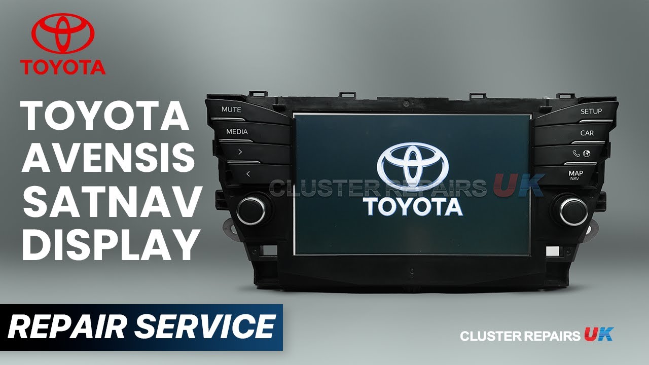 Toyota Avensis Sat Nav Display Faulty? Model: 86140-05250 FIXED!