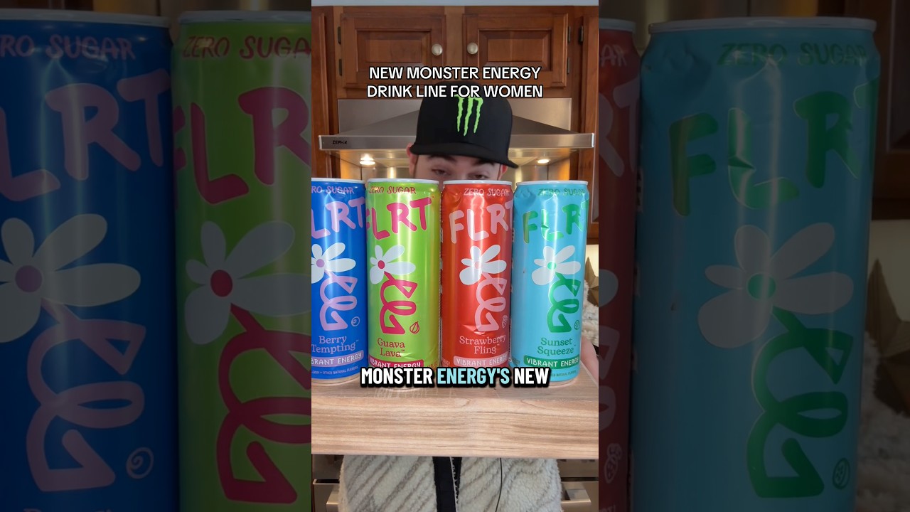 Новая линейка напитков FLRT от Monster Energy, ориентированная на женщин #monsterenergy #caffeine...
