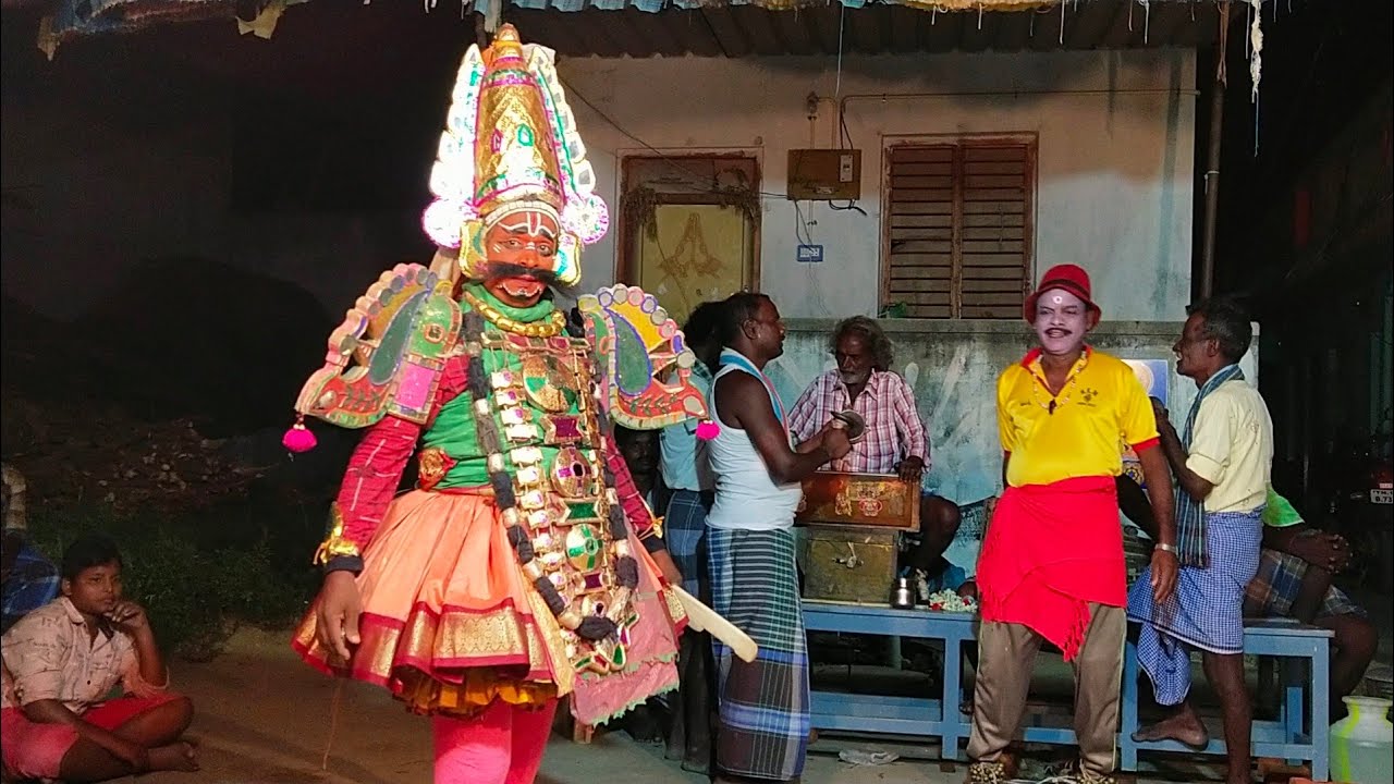 t.puthupalayam palanivel Kumar nadaga Saba in கர்ண மோட்சம் நாடகம் part 2