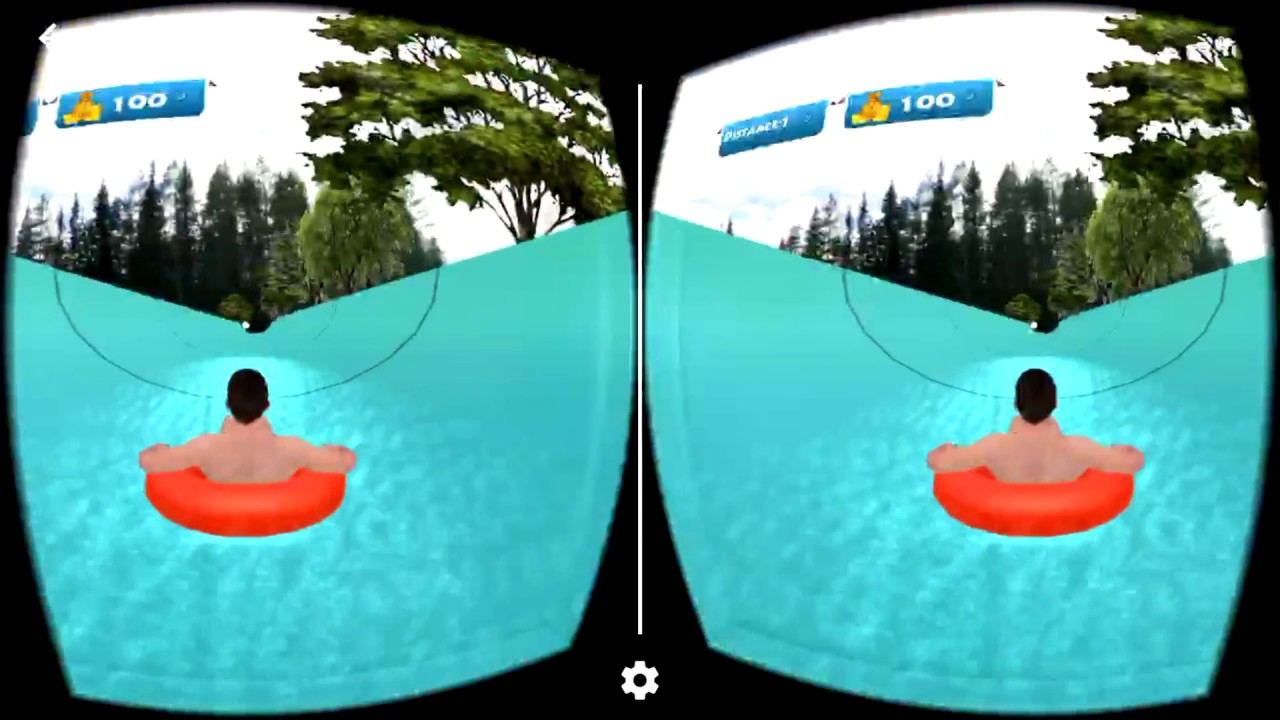 VR Water Slide 3D Google Cardboard Virtual Reality 3D Gameplay 1080p