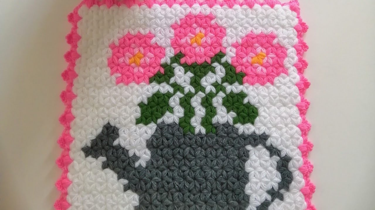 🧿Güllü🌹Kare Lif Modeli ✅How to crochet ✅@HaticeninLifleri #crochet #kolaylif #knitting#towel
