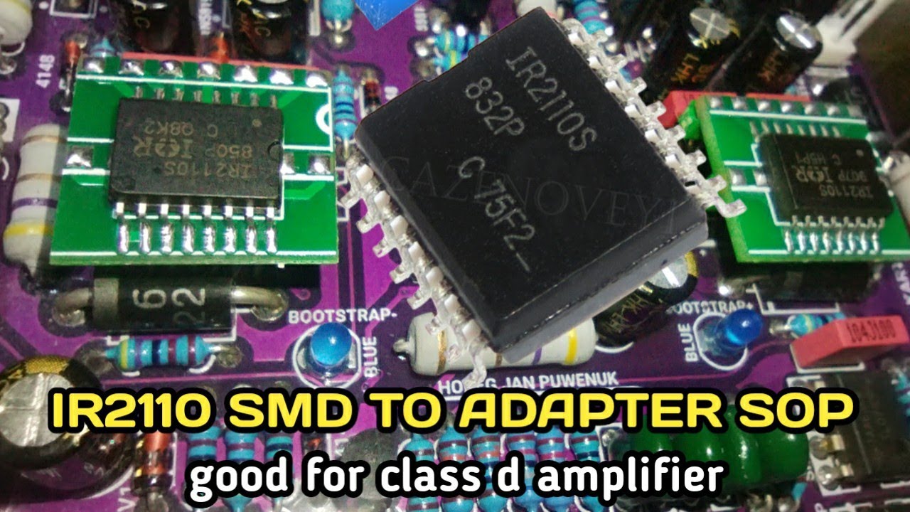 PASANG IC IR2110 SMD to SOP