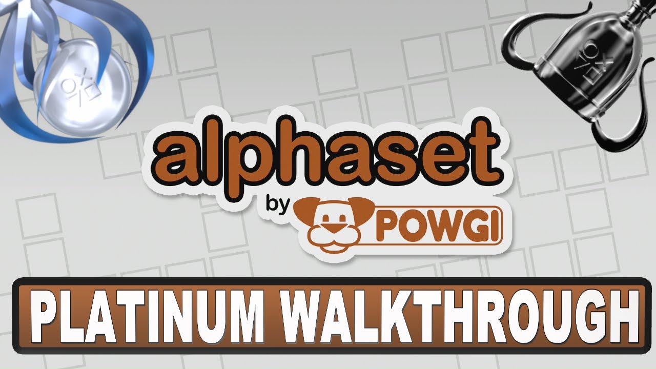 Alphaset by POWGI Platinum Walkthrough | PS4 & Vita Crossbuy - Easy Platinum