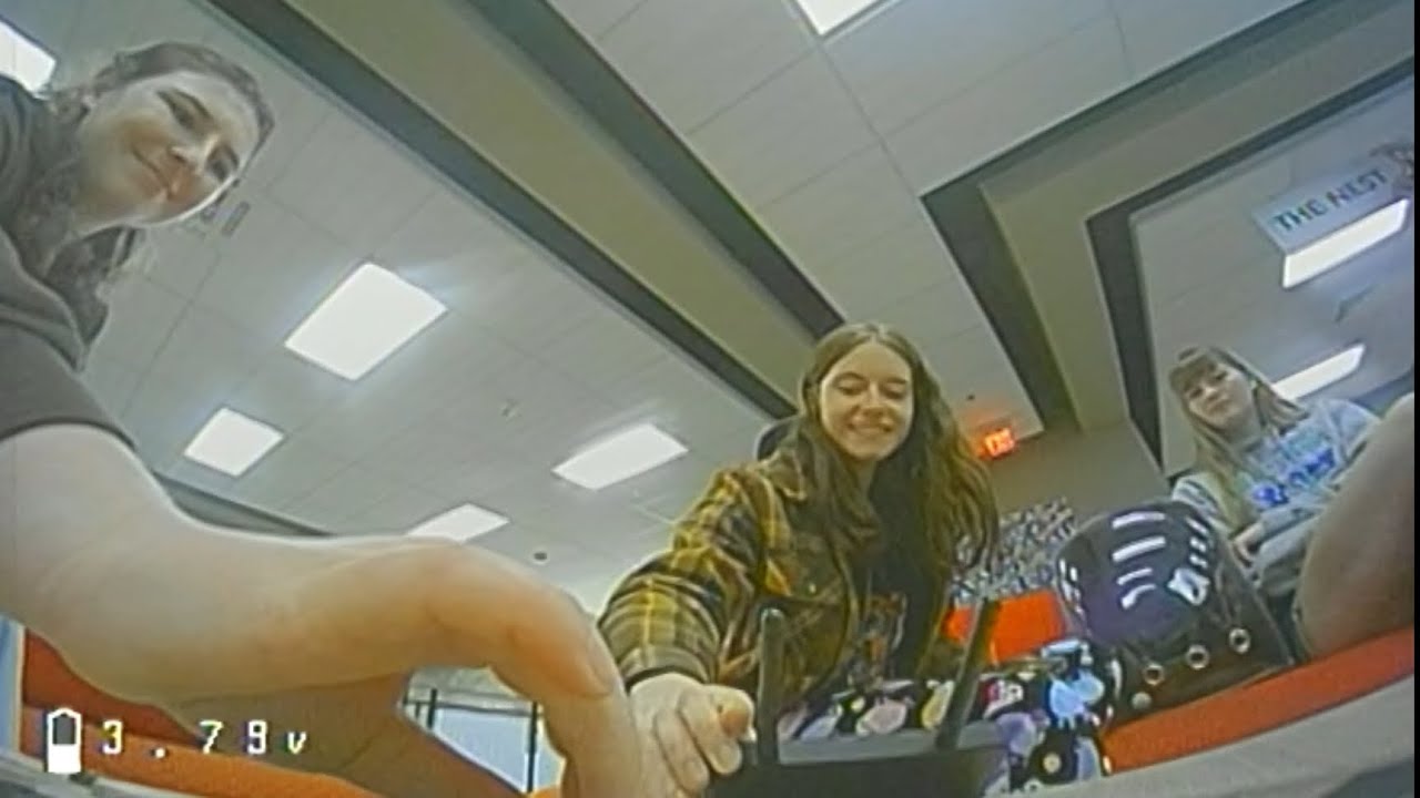 Fpv inside college commons (with audio) (with cat)